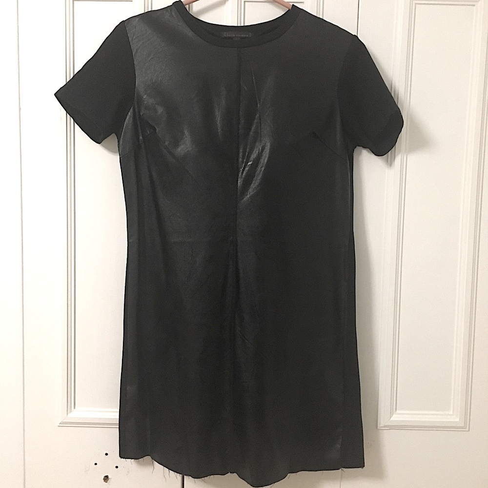 Lucca Couture Leather tee shirt dress